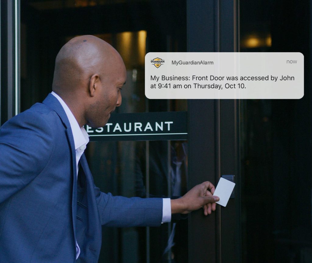 access control panel for ease of use