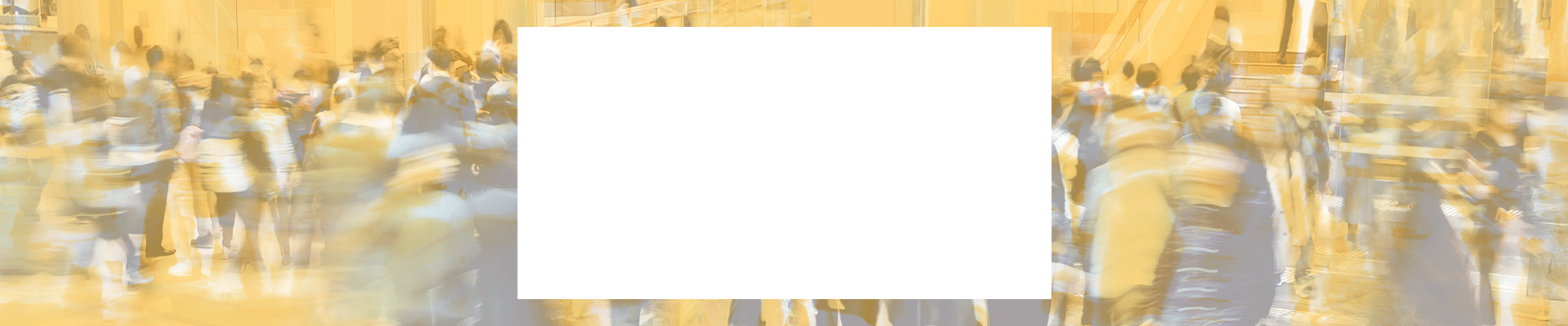 Crowd of people in the mall at high speed during the busy Black Friday shopping time